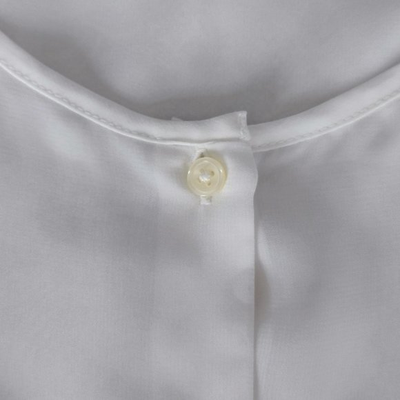 Banana Republic White and Lavender Sheer Blouse - Picture 2 of 5